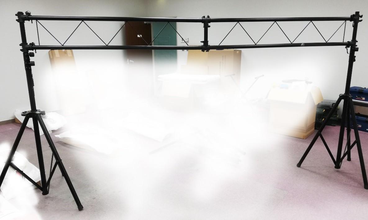 不明 / 照明スタンド トラス 1.5m ×2 付き