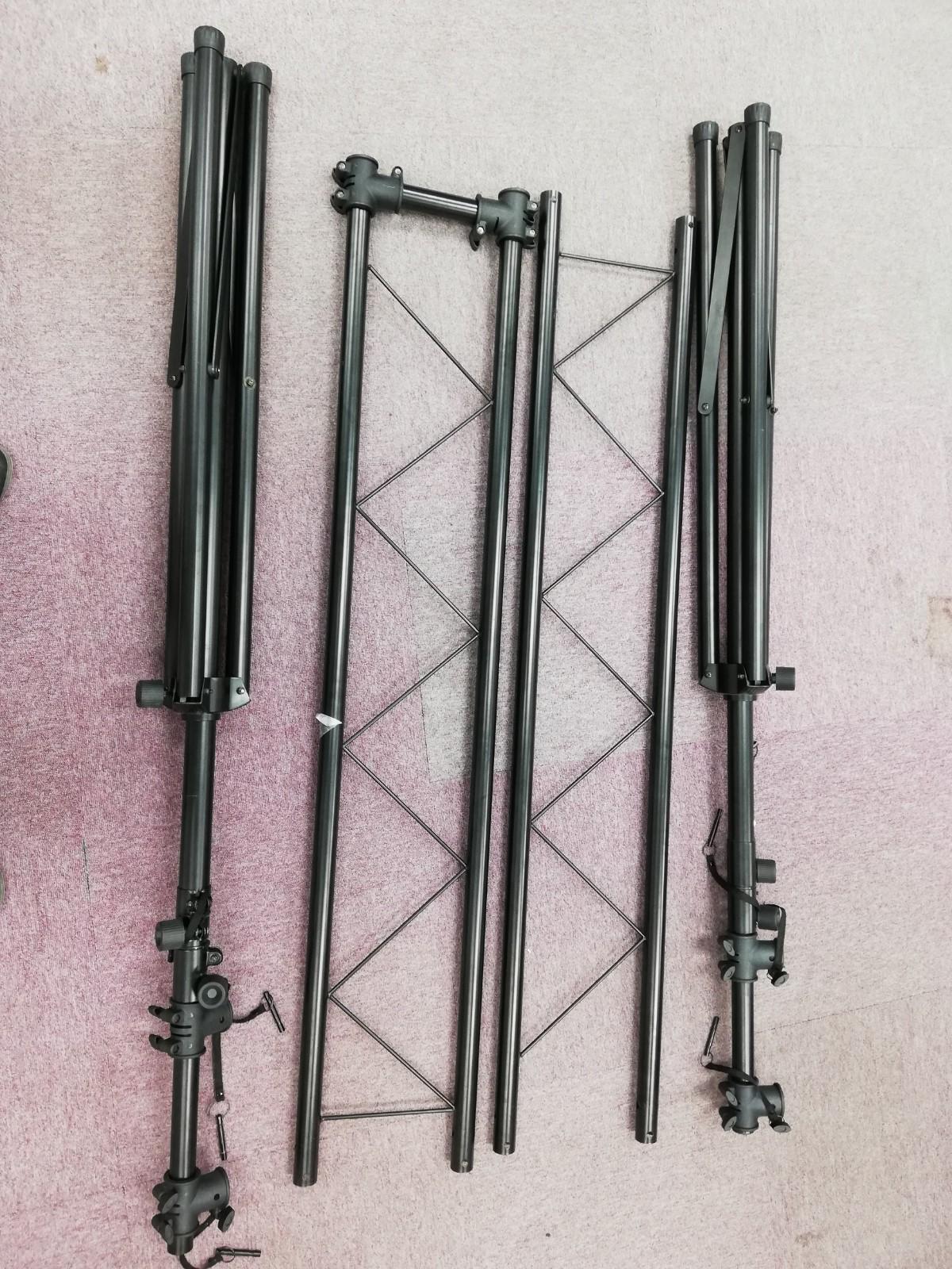 不明 / 照明スタンド トラス 1.5m ×2 付き