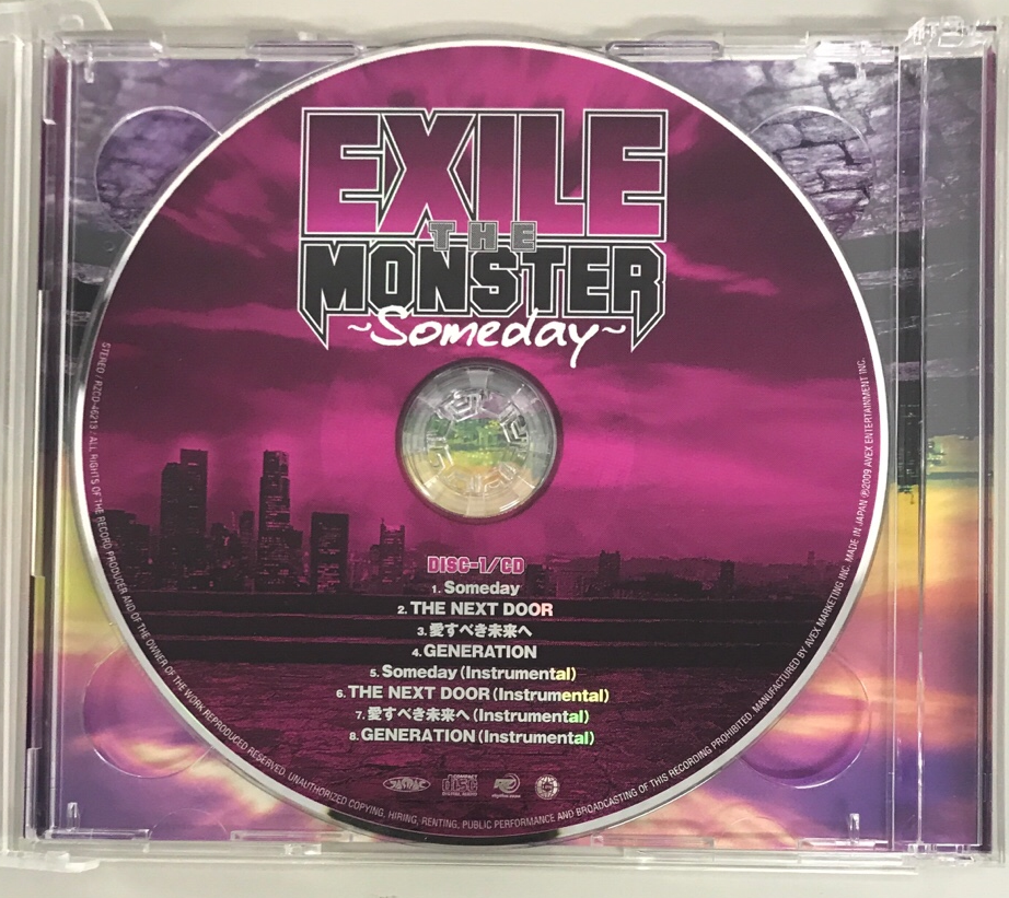 RZ CD / エグザイル MONSTER 〜Someday〜