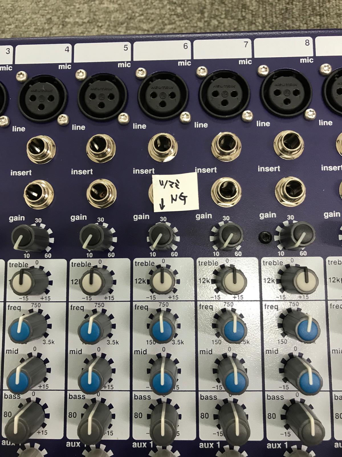 MIDAS (マイダス) / DM16 アナログミキサー(6chのみ動作不良) C0279