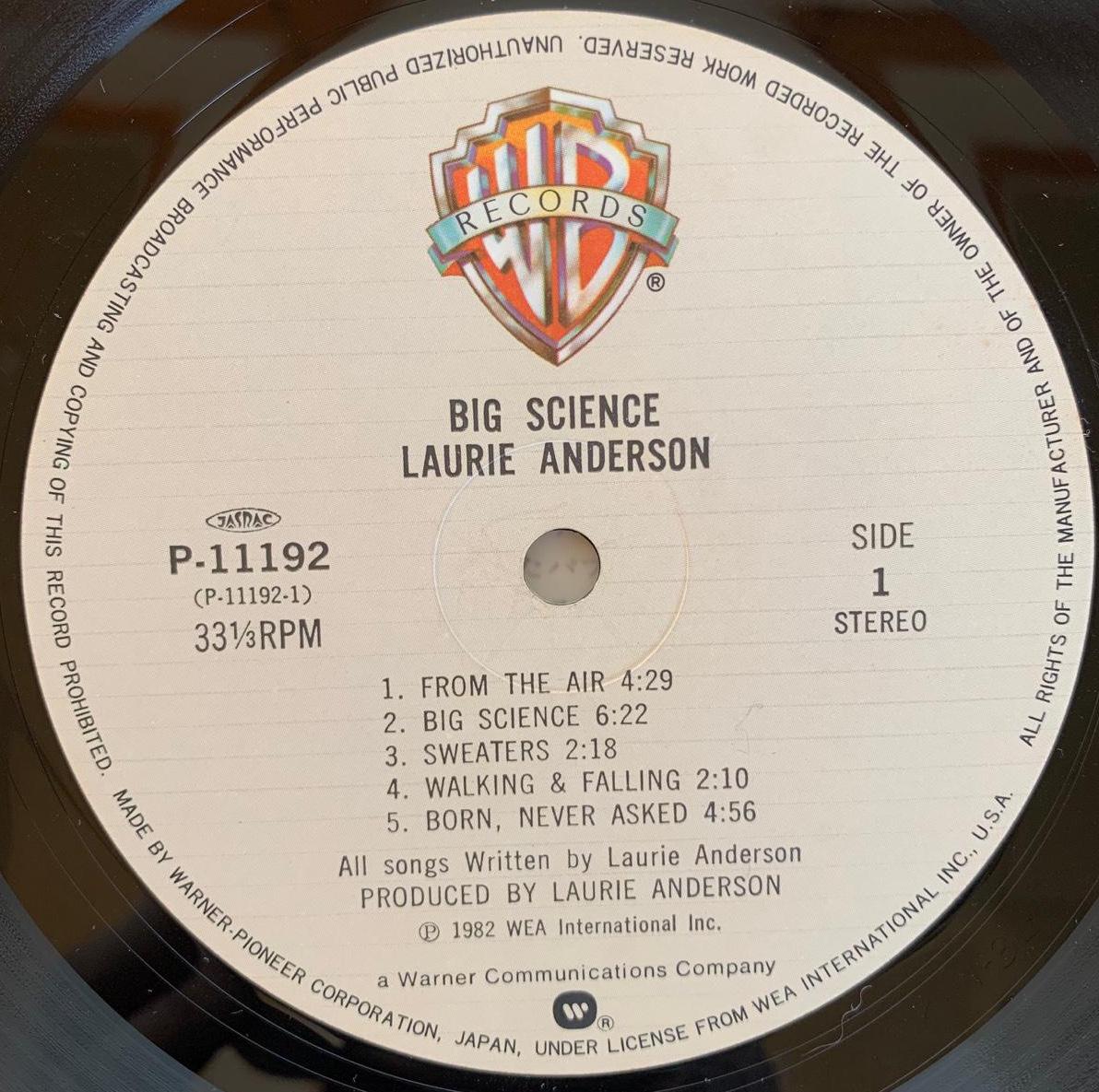 Laurie Anderson / Big Science