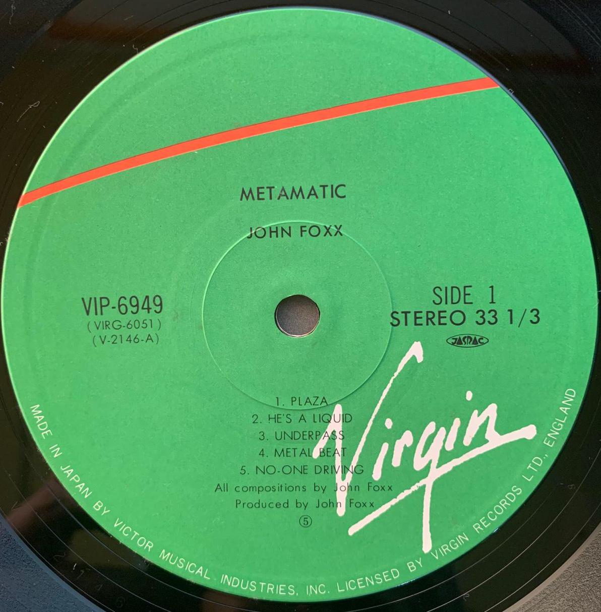 JOHN FOXX / METAMATIC
