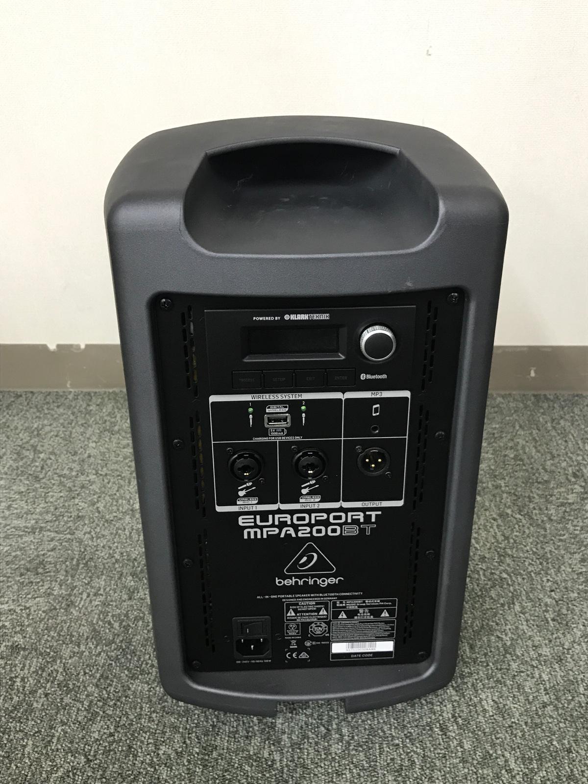 BEHRINGER (ベリンガー) / MPA200BT ポータブルPAシステム C0471