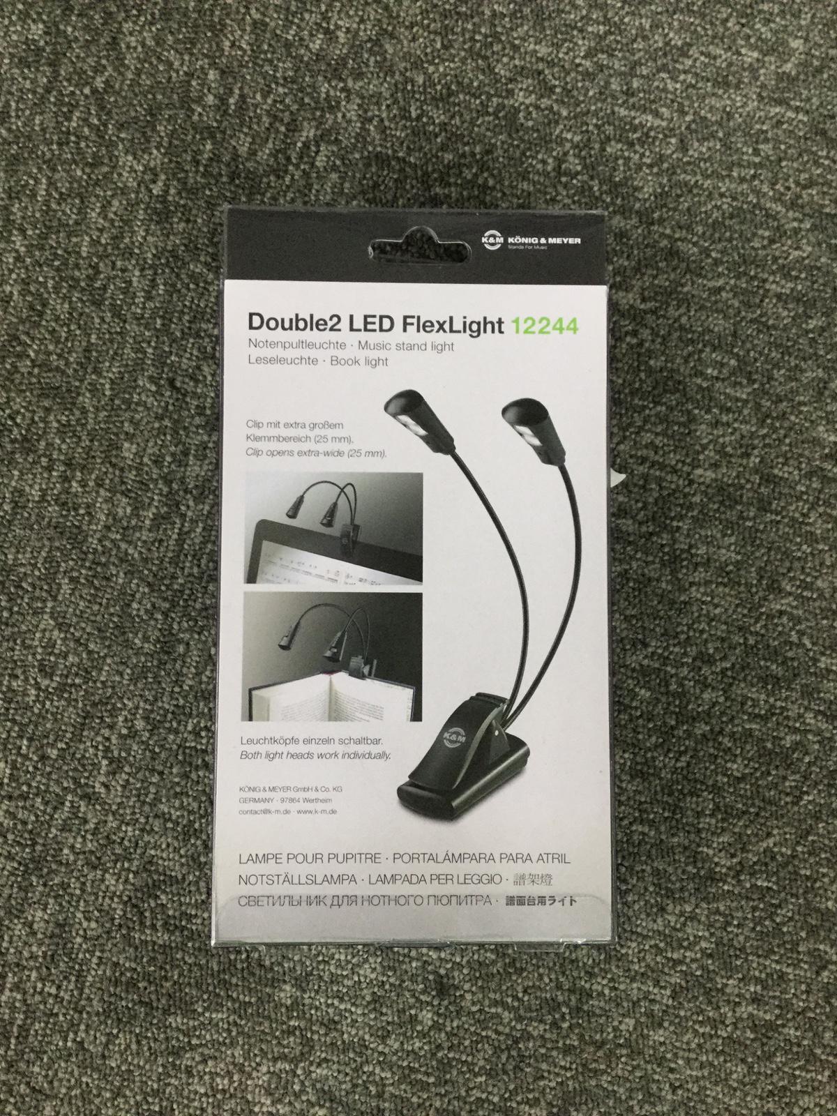 K&M (ケーアンドエム) / 12244 譜面台ライト Double 2 LED Flex Light C0499