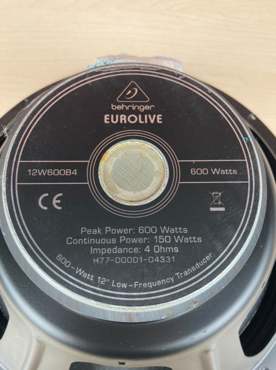 BEHRINGER (ベリンガー) / F1220D EUROLIVE 対応ウーハーユニット W26