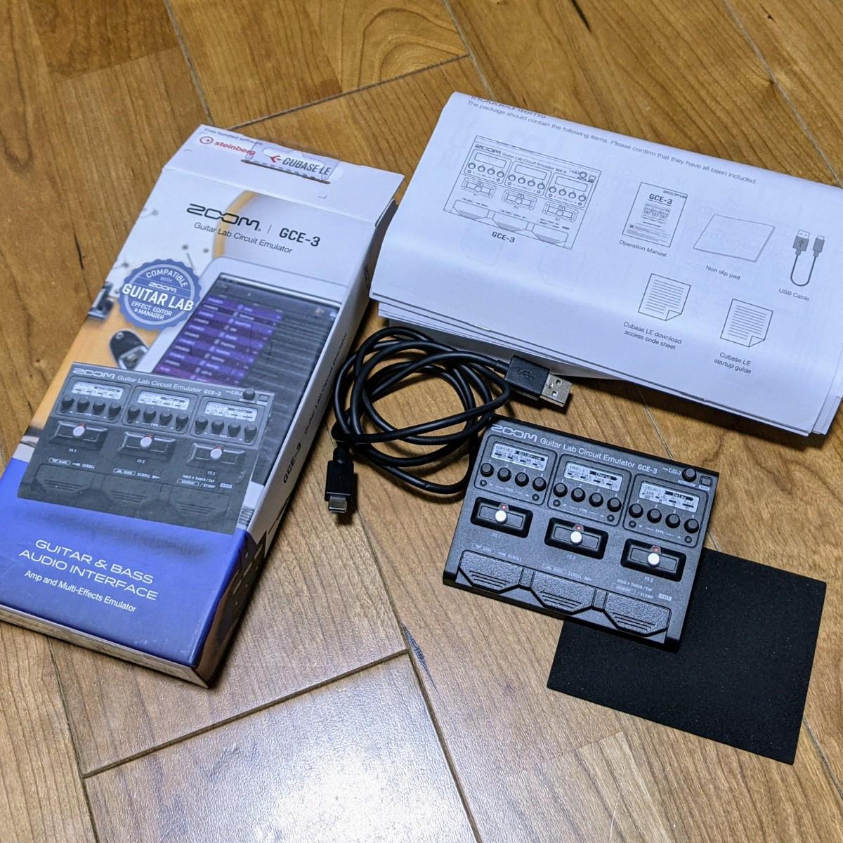 ZOOM (ズーム) / GCE-3 ギター/ベース用USBオーディオインターフェイス