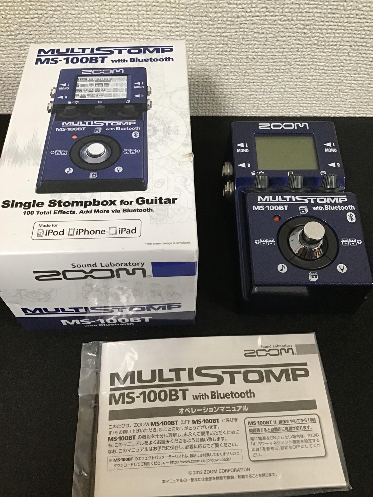 ZOOM (ズーム) / MS-100BT MultiStomp Guitar Pedal with Bluetooth