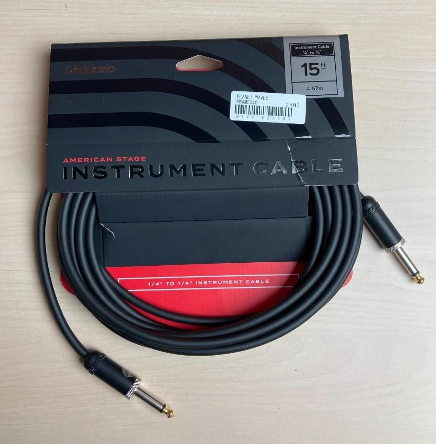 PLANET WAVES (プラネットウェイブス) / PW-AMSG-15 American Stage Instrument Cable, SS 15ft D0042