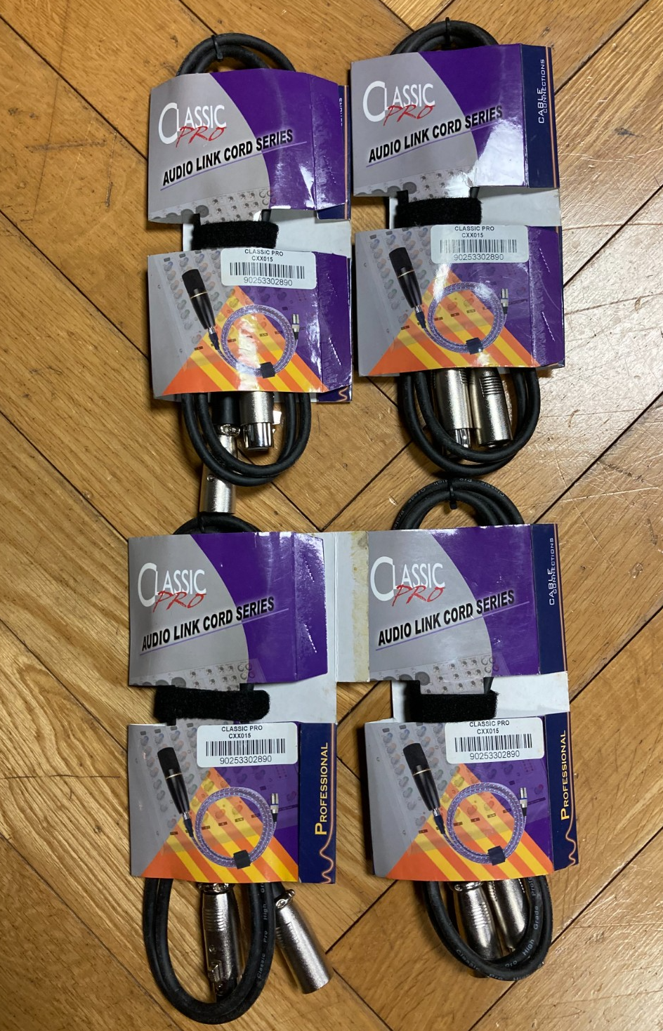 CLASSIC PRO (クラシックプロ) / CXX015 機材用ケーブル 1.5m 4本セット S0407