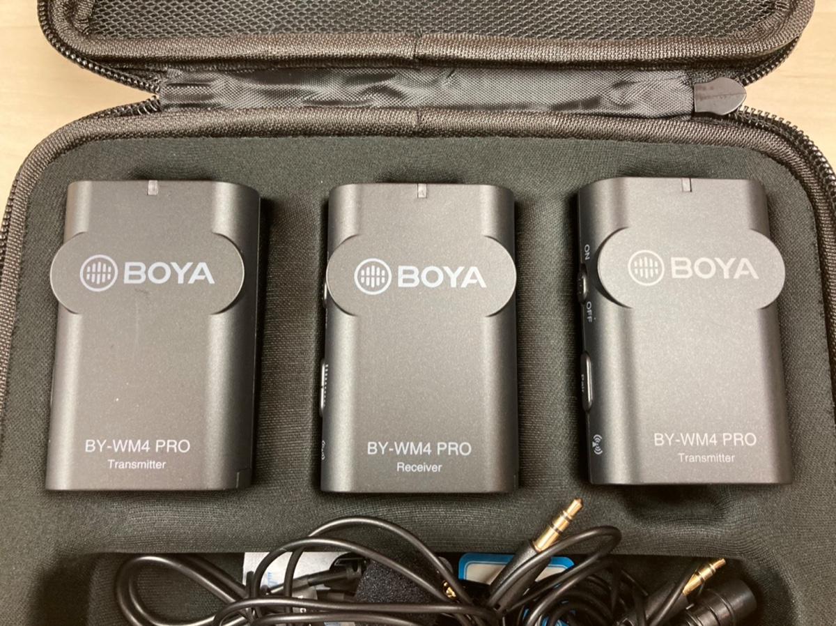 BOYA (ボーヤ) / BY-WM4 PRO-K2 カメラ/スマホ用ワイヤレスマイク TRS/TRRS接続 D0260