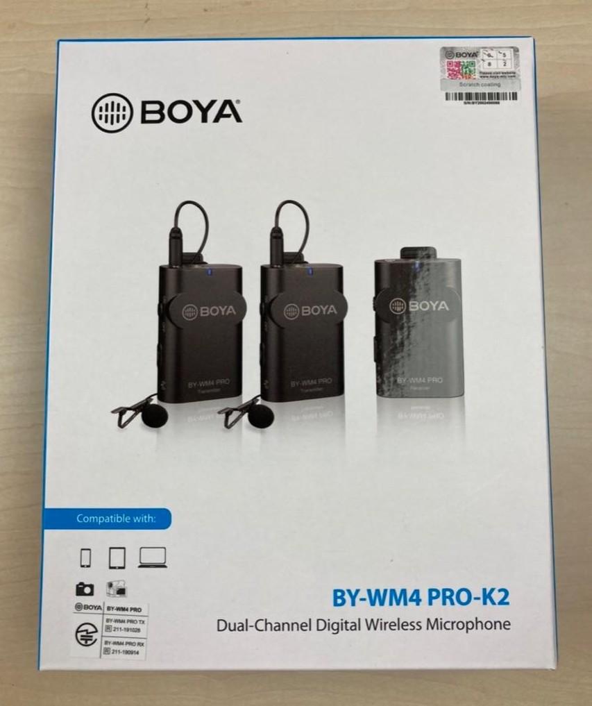 BOYA (ボーヤ) / BY-WM4 PRO-K2 カメラ/スマホ用ワイヤレスマイク TRS/TRRS接続 D0260
