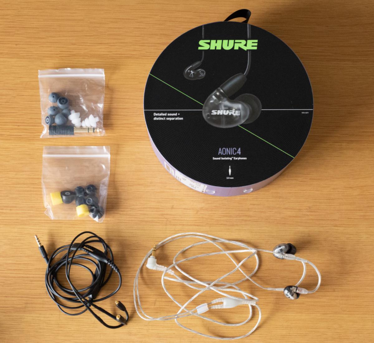 SHURE / AONIC4 SE42HYBK+UNI-A ブラック 高遮音性イヤホン