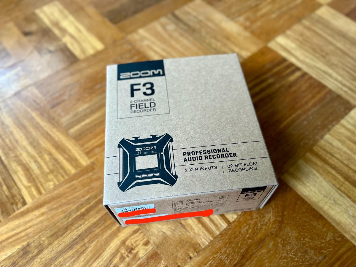 ZOOM (ズーム) / 【未使用】F3 Field Recorder レコーダー zoom