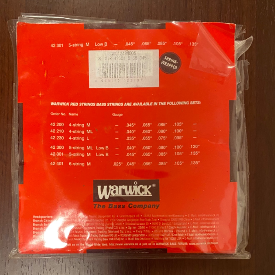 WARWICK (ワーウィック) / RED LABEL 5-STRINGS LOW-B MEDIUM Stainless