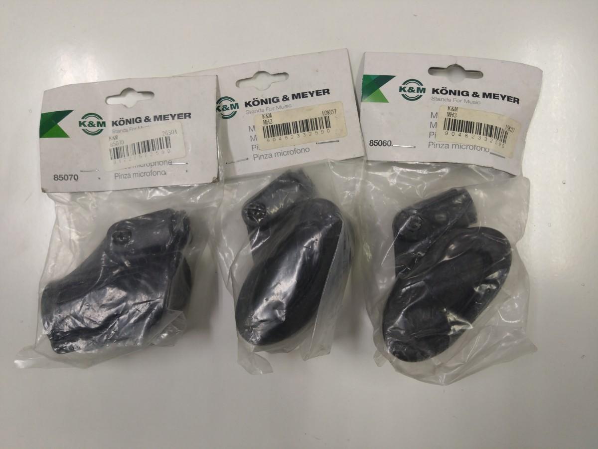K&M (ケーアンドエム) / MH3 マイクホルダー ワイヤレスマイク用 3個セット 031503