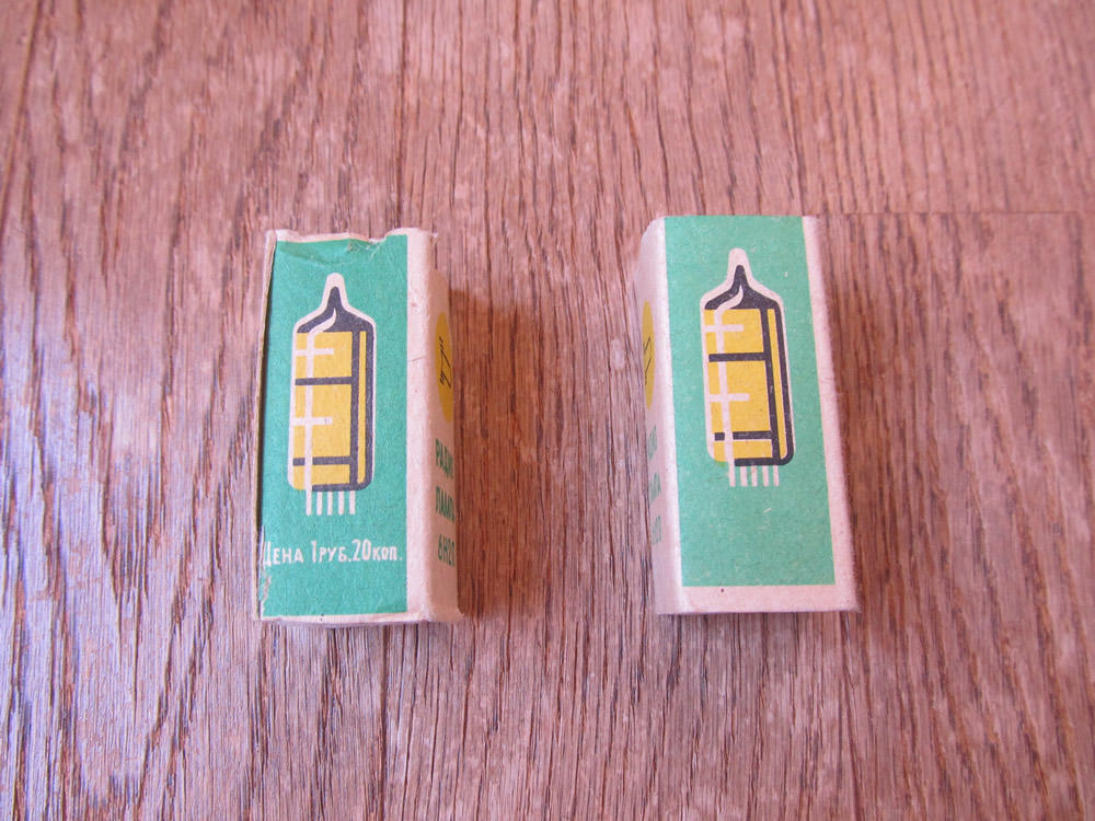 ロシア製真空管 / 6N2P (ECC83 12AX7類似) VOSKHOD 6Vヒーター 2本セット