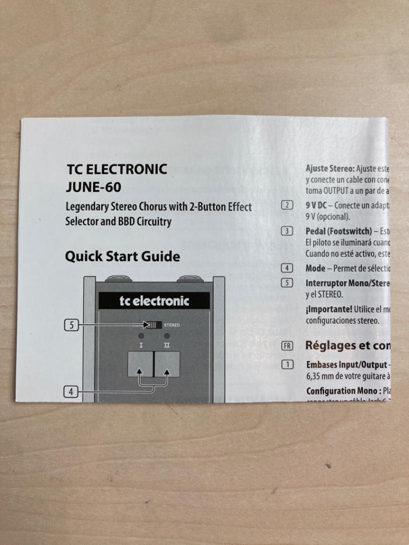 TC ELECTRONIC (ティーシーエレクトロニック) / JUNE-60 CHORUS コーラスエフェクター D1102