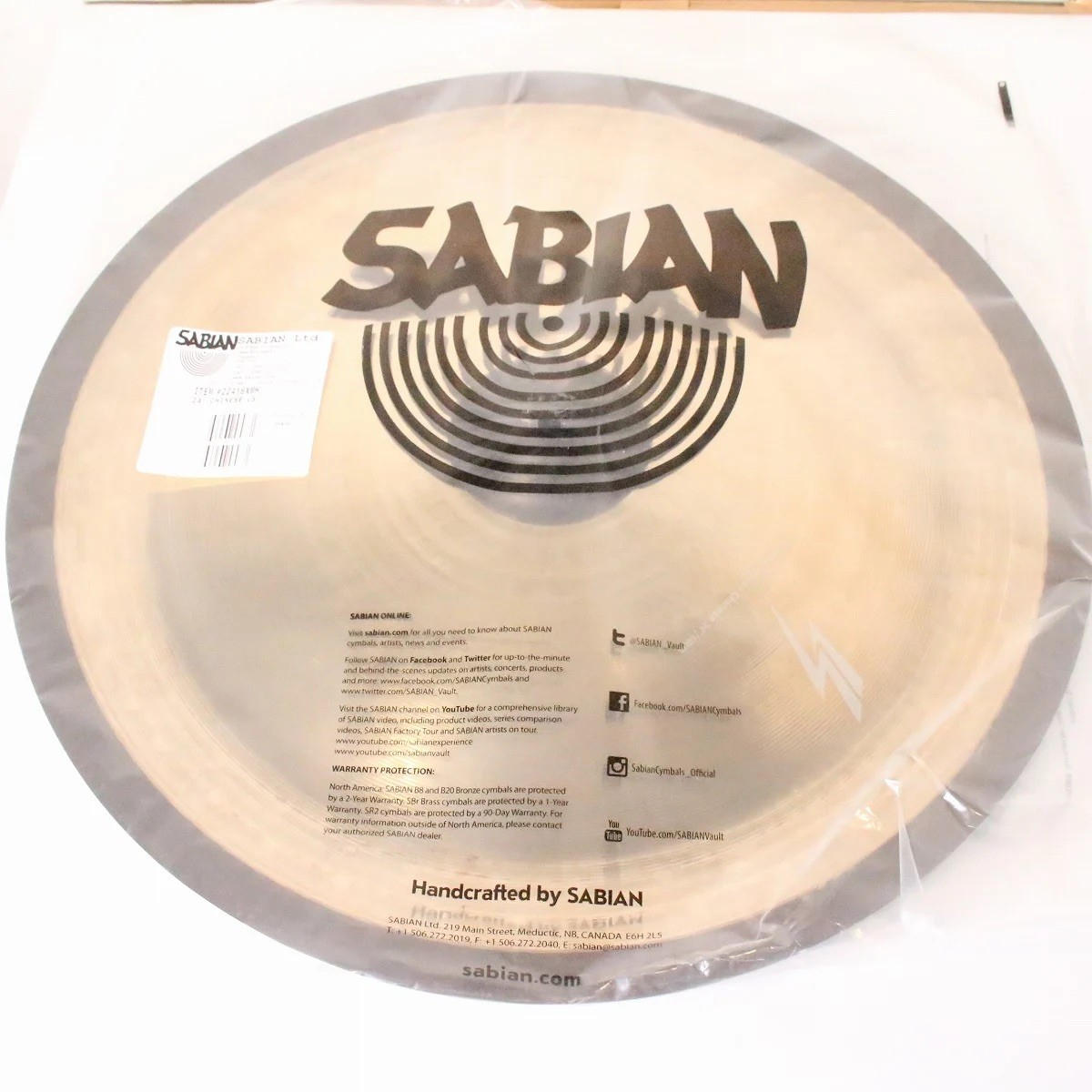 SABIAN (セイビアン) / Lightning Strikes 樋口宗孝シグニチャー シンバル 特典含む完全セット