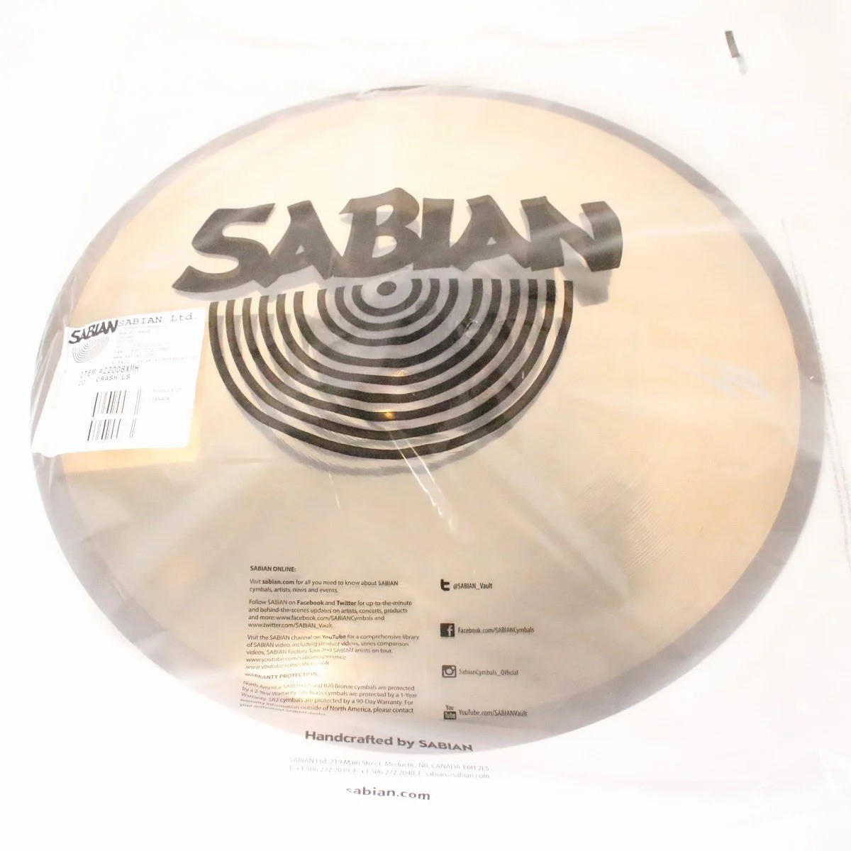 SABIAN (セイビアン) / Lightning Strikes 樋口宗孝シグニチャー シンバル 特典含む完全セット