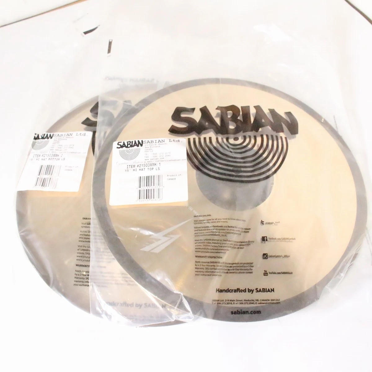 SABIAN (セイビアン) / Lightning Strikes 樋口宗孝シグニチャー シンバル 特典含む完全セット