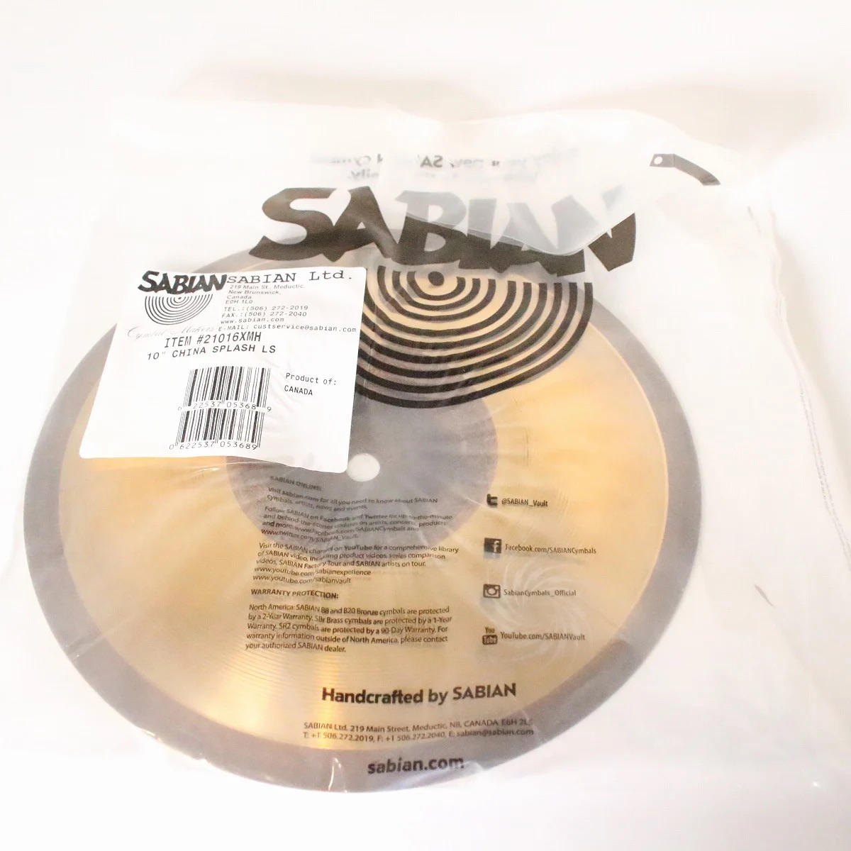SABIAN (セイビアン) / Lightning Strikes 樋口宗孝シグニチャー シンバル 特典含む完全セット