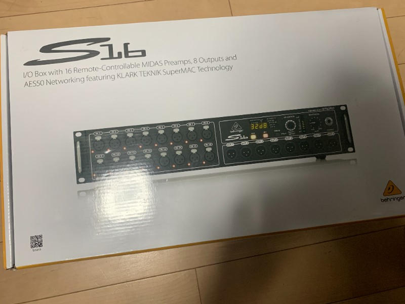 BEHRINGER(ベリンガー) / S16 16in/8out デジタルステージボックス