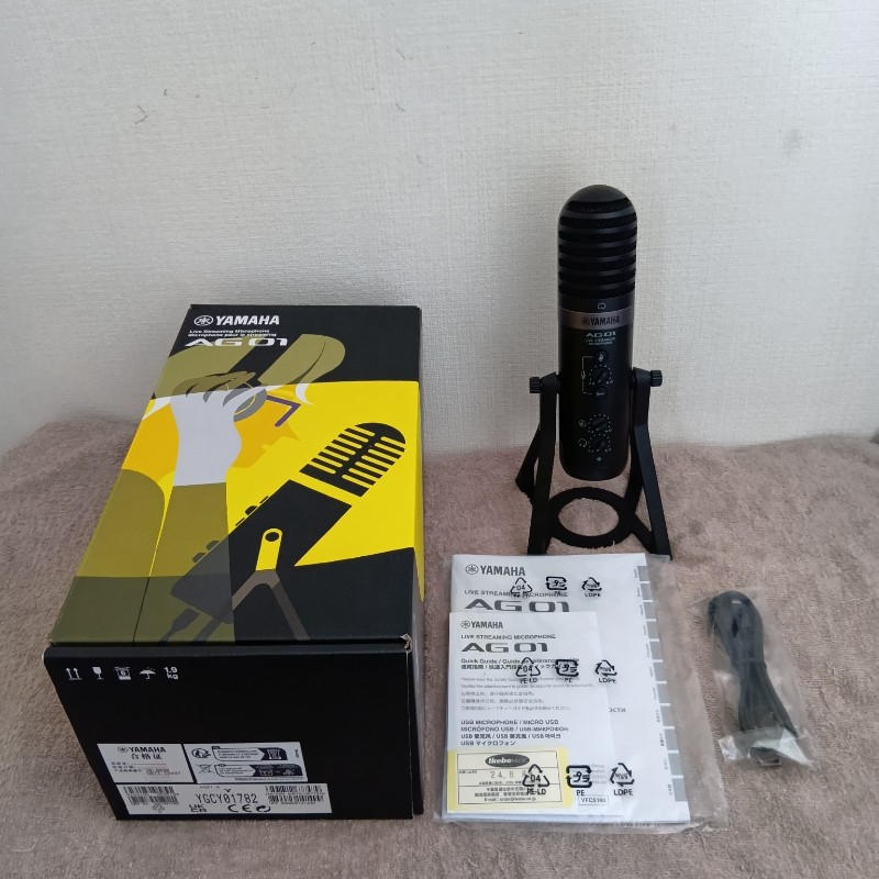 YAMAHA ヤマハ AG01 B(ブラック)ライブストリーミングマイクロフォン 