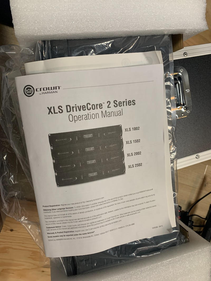 CROWN(クラウン) / XLS1502 ステレオ・パワーアンプ