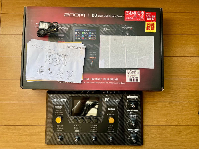 ZOOM (ズーム) / ZOOM B6 ベース用マルチエフェクター SDカード、電源アダプター等おまけ付
