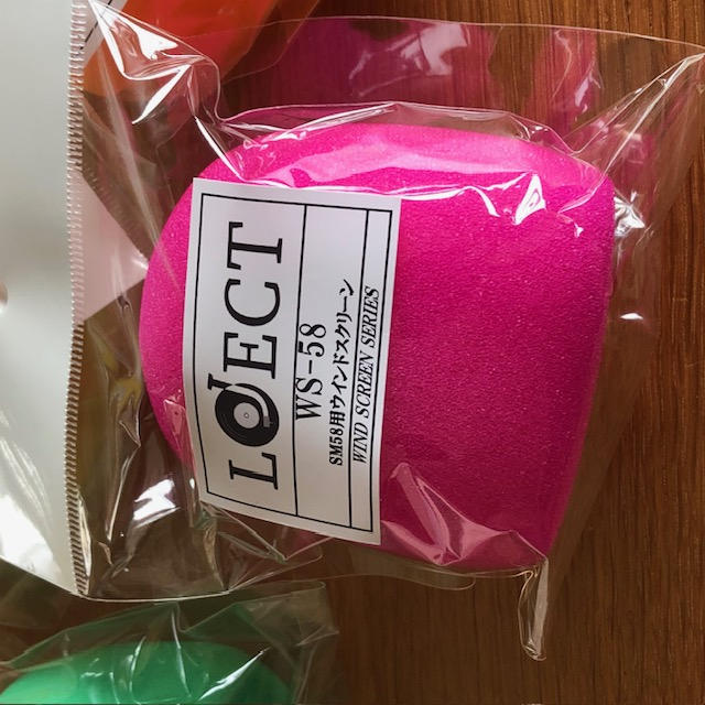 LOJECT / WS-58(SM58用ウインドスクリーン)各色計6個セット