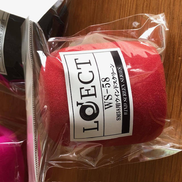 LOJECT / WS-58(SM58用ウインドスクリーン)各色計6個セット