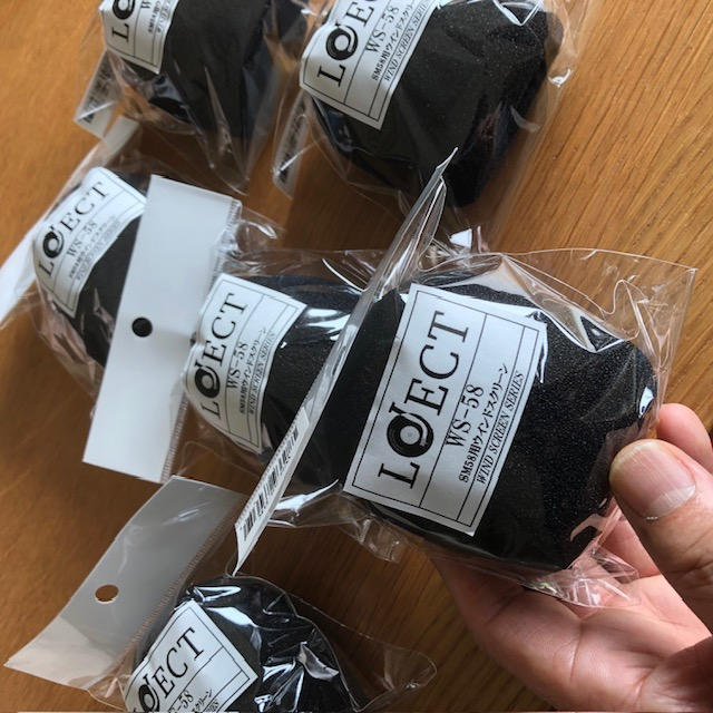 Loject / WS-58(SM58用ウインドスクリーン)BK 6個セット