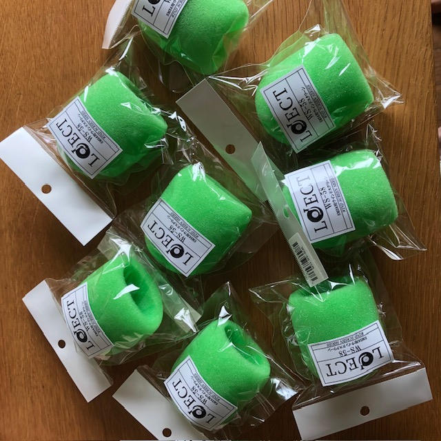 Loject / WS-58 GR(SM58用ウインドスクリーン)グリーン8個セット