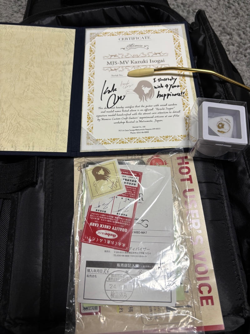 momose / momose MJS-MV Kazuki Isogai 磯貝一樹モデル ほぼ未使用