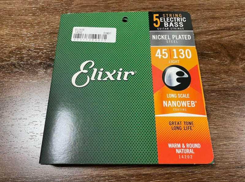 ELIXIR (エリクサー) / NANOWEB Light Long Scale #14202 5弦エレキベース弦