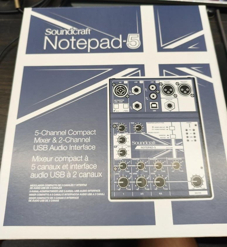 Soundcraft (サウンドクラフト) / Notepad-5 アナログミキサー 5ch