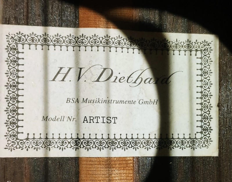 H.V.Diethard / Classic Guitar /model:Artist 650mm