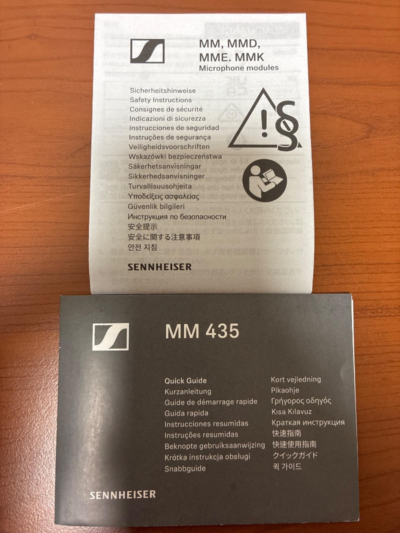 SENNHEISER (ゼンハイザー) / MM 435 ワイヤレスマイク用マイクカプセル E0054-2