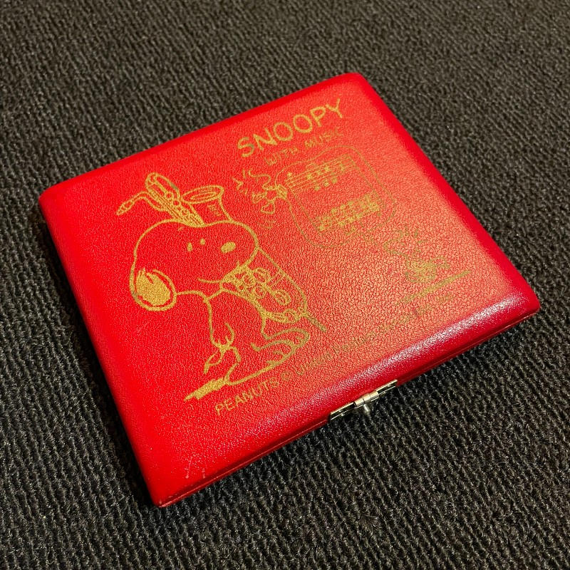 SNOOPY WITH MUSIC (スヌーピーウィズミュージック) / リードケース バリトンサックス 赤 美品 BARITONE SAX RED
