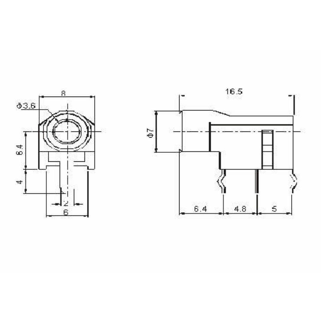 ノーブランド / pioneer DJ パイオニア 修理 ヘッドホン ミニジャック ソケット 3.5mm ステレオ プラグ