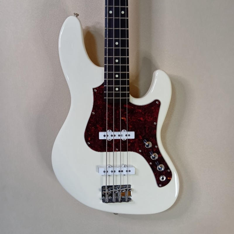 FUJIGEN (フジゲン) / 【美品】FUJIGEN BMJ-R 日本製ジャズベース べっ甲 22F 希少 アンティークホワイト×べっ甲柄ピックガード