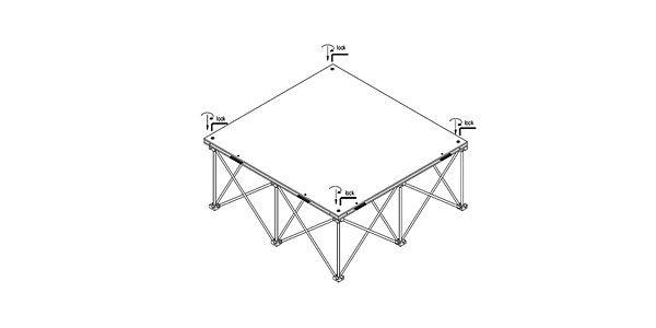 INTELLI STAGE (インテリステージ) / RISER 1x1 H60 アウトレット品
