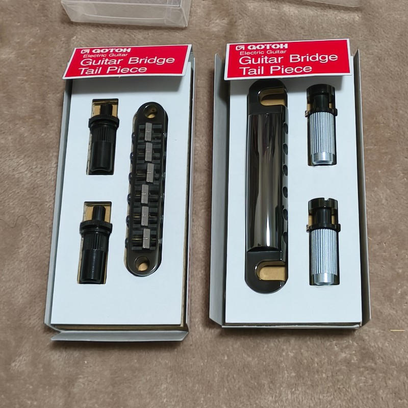 GOTOH (ゴトー) / 新品同様 GOTOH チタン ブリッジ テールピース ブラック レスポール等 ゴトー