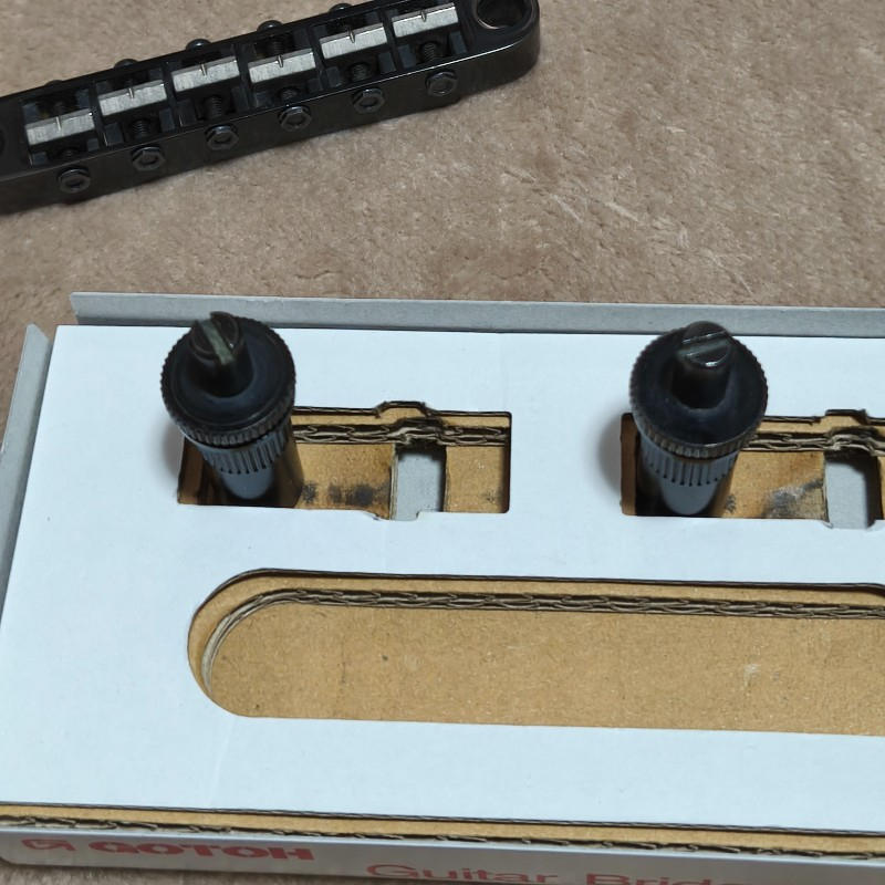 GOTOH (ゴトー) / 新品同様 GOTOH チタン ブリッジ テールピース ブラック レスポール等 ゴトー