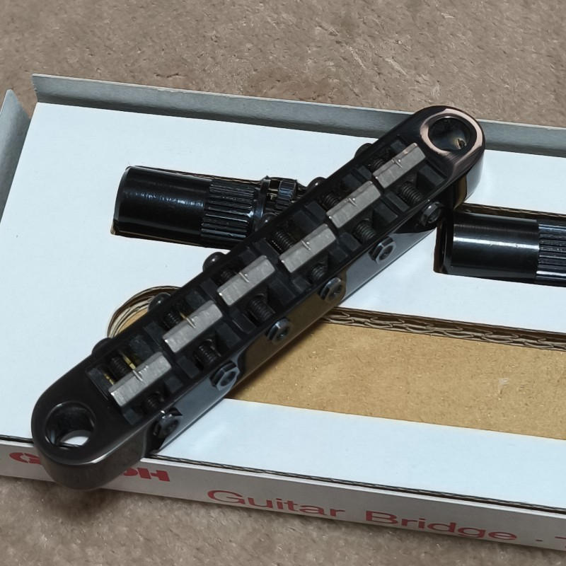 GOTOH (ゴトー) / 新品同様 GOTOH チタン ブリッジ テールピース ブラック レスポール等 ゴトー