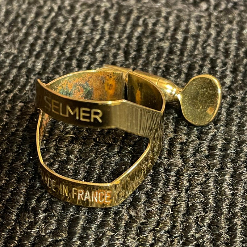 Henri SELMER Paris (セルマー・パリ) / ソプラノサックス リガチャー ゴールドラッカー 美品 ¥6490 SOPRANO SAX GL