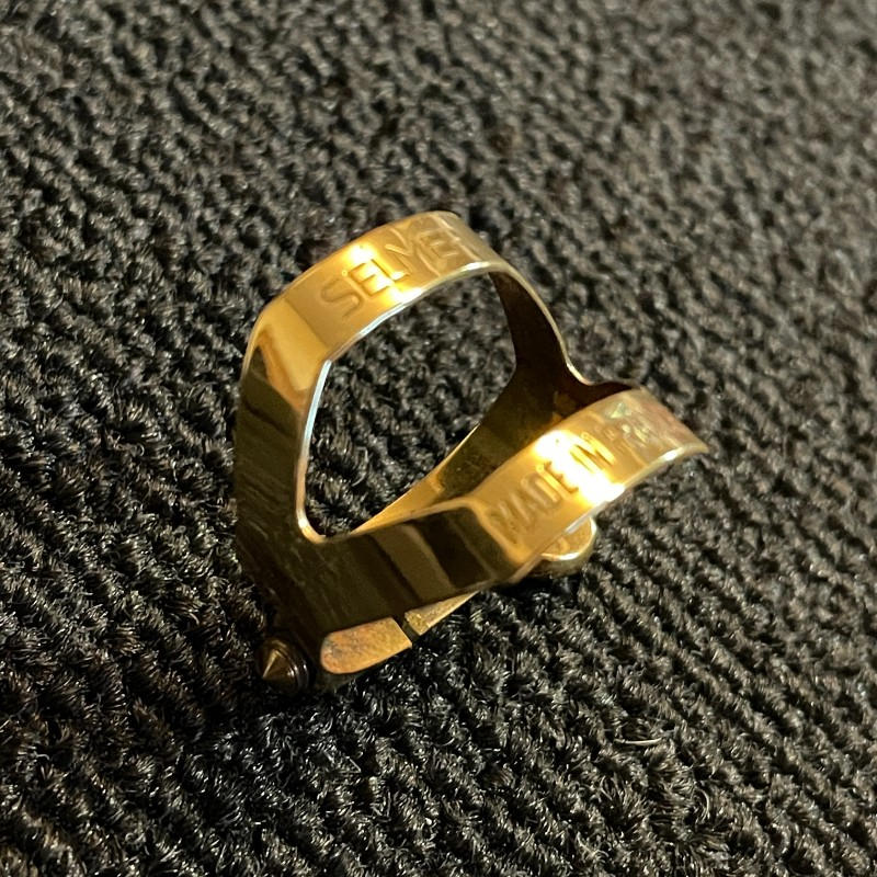 Henri SELMER Paris (セルマー・パリ) / ソプラノサックス リガチャー ゴールドラッカー 美品 ¥6490 SOPRANO SAX GL
