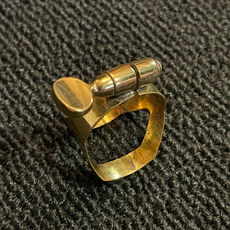 Henri SELMER Paris (セルマー・パリ) / ソプラノサックス リガチャー ゴールドラッカー 美品 ¥6490 SOPRANO SAX GL
