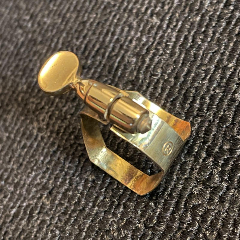Henri SELMER Paris (セルマー・パリ) / ソプラノサックス リガチャー ゴールドラッカー 美品 ¥6490 SOPRANO SAX GL