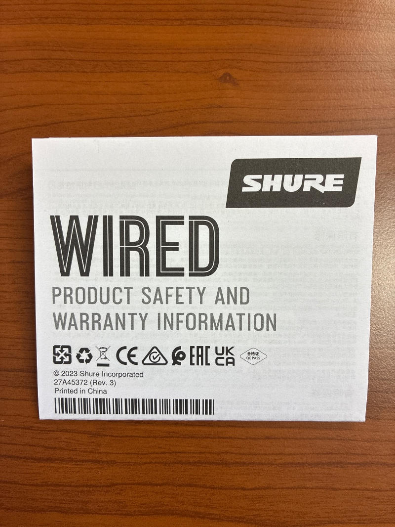 SHURE (シュア) / MVX2U デジタルオーディオインターフェース E0150